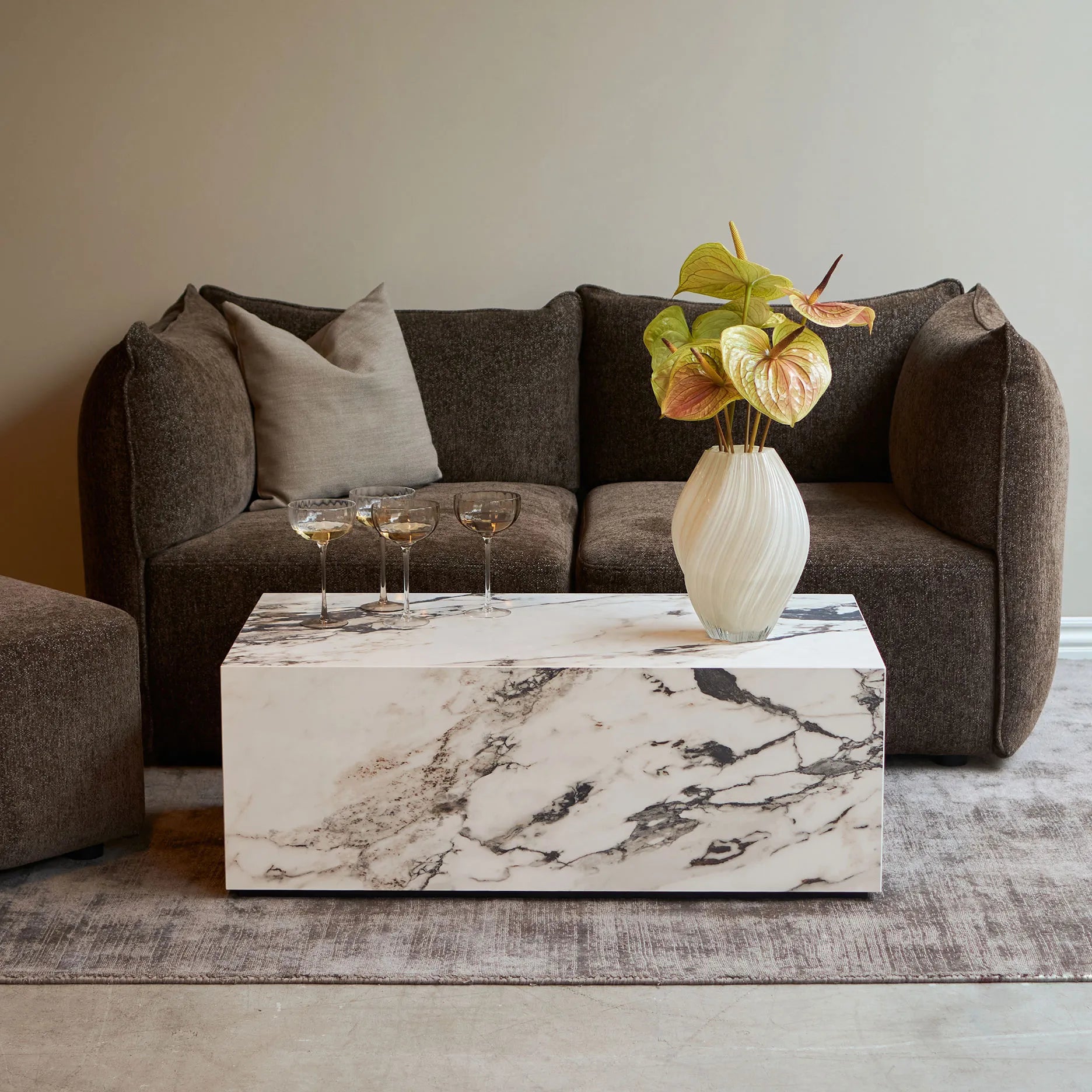 Candy Champagnerglas Braun/Transparent